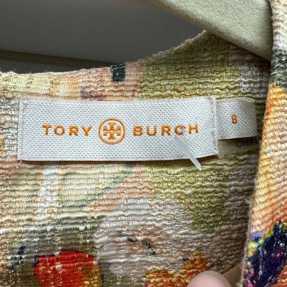 Tory Burch Kaley Floral Tweed Dress size 8 - Picture 10 of 16